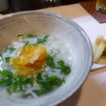 季節料理　なかしま - かぶらからすみおかゆ