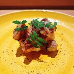 虎白 - 筍と鼈のかき揚げ　ティムールペッパー