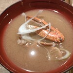 日本橋茅場町 寿司 鮮極 - カニ汁