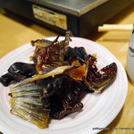 きくち - 2015．01　ひれ酒のふぐのヒレ