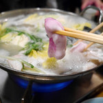 きくち - 2015．01　ふぐしゃぶ　ふぐの白子