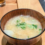 和酒ビストロ KOYA - 料理写真:お通し　粕汁