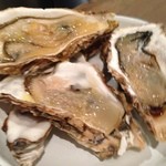 サーモンアンドトラウト - フレッシュオイスター　米酢と生姜の優しいソースで