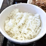 そうか食堂 - ご飯は「多め」でも他店の普通盛くらいでつ。