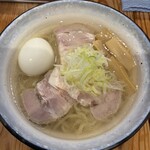 塩々 - 会津山塩ラーメン　味玉　大盛　1100円