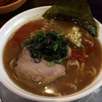 ラーメン ヤスオ - ラうどん（太麺） 200グラム　ショウガ カラメ アブラ多め 750円