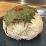御結び ていねい - 大葉漬けちりめんむすび(\400)