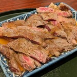 天狗屋 - 牛ステーキ♪