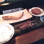 田舎屋 - 料理写真:八角の焼き魚を中心に