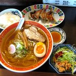 自家製麺 はま家 - 餃子セット(650円)