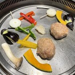 肉料理 ARITA - ステンレスの鉄板