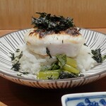 呑小路 やま岸 - 白子と花わさびのお粥