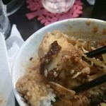 めだかタンタン - 2015.1.26 タレの染みたご飯と鶏肉が旨い！