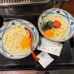 丸亀製麺 - 明太釜玉640円を注文したら、釜玉が付いて来ました