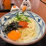 丸亀製麺 - 明太釜玉　640円(税込)   ※初めて食べたけど、だし醤油要らずでした