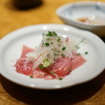 鮨　銀座　鰤門 - メジマグロは玉葱と