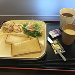 スーパーホテル - 1月29日の朝食はトーストにいたしました。
            オカズのメインは、チキンマヨ炒めです。