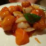 中国飯店 - 白身魚の甘酢あんかけ