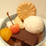 菊丸 - 料理写真:桜あんみつ　￥850