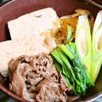 国産牛の肉豆富