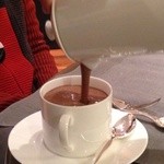 ブルガリ イル・カフェ - 2015年1月　ホットチョコレートは、テーブルでサービスされます＾＾
