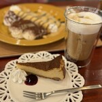 ロッティ カフェ ツクバ - 自家製ベイクドチーズケーキ550円