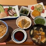 与助 - 料理写真:泳ぐホタテ御膳¥2310