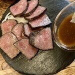 たこ焼酒場 しん家 - ローストビーフ　これ既に何枚か食べた後です