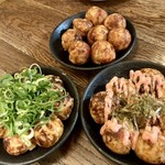 たこ焼酒場 しん家 - たこ焼き３種