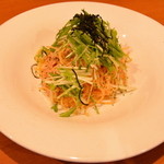 D サッパリ！博多明太子と水菜の和風ペペロンチーノ