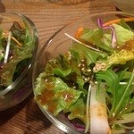 もつ焼き ねぎぼうず - H27.1.28 お通し(サラダ)