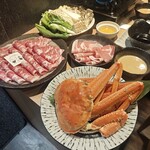 涮涮鍋 壽喜燒 螃蟹吃到飽 和牛與豬...然後是螃蟹 心齋橋站前店 - 