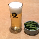 とんかつKYK - ひとくち生ビール330円