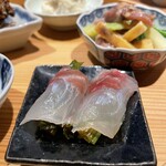 酒と肴 ててて - 真鯛昆布〆花山椒