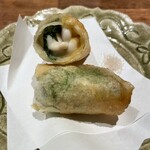 酒と肴 ててて - 白子を見やすく断面を