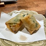 酒と肴 ててて - 白子・柚子味噌の春巻き