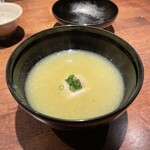 酒と肴 ててて - 白菜すりながし焼きふぐ白子