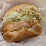 モスバーガー - 海老カツバーガー；断面