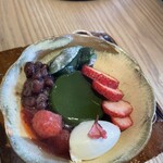 甘味処 グルエトルテ - 友人注文のあんみつ