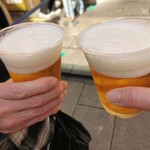 王府井 酒家 - 生ビール480円（税込）×２