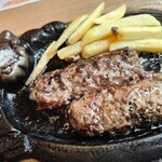 ブロンコビリー - 料理写真:炭焼きがんこハンバーグランチ(200g)