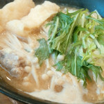 イモキン - 鶏とつくねの味噌鍋