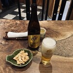 吟八亭 やざ和 - ビール中