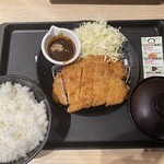 松のや - 料理写真:ダブル味噌ロースかつ定食
