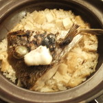 旬菜 おぐら家 - 鯛とたけの子の炊き込みご飯