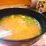 寿司栄 - 金目の味噌汁