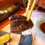 寿司栄 - 「皮は硬い」と言っていたがむしろパリパリ感がたまらない