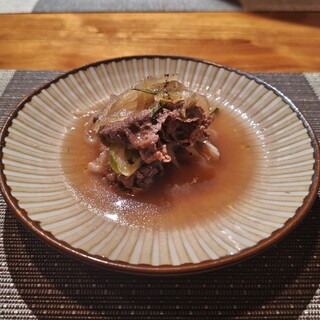 Guni - 料理写真:熊肉しゃぶしゃぶ風