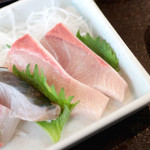 海鮮食堂 じゃこや - 刺身盛り合わせ はまち '15 1月上旬