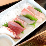 海鮮食堂 じゃこや - 刺身盛り合わせ (594円) '15 1月上旬